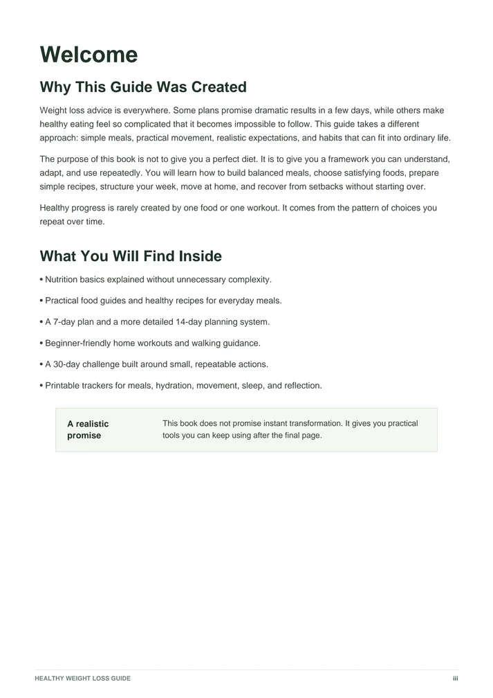 Healthy Weight Loss Guide - eBook