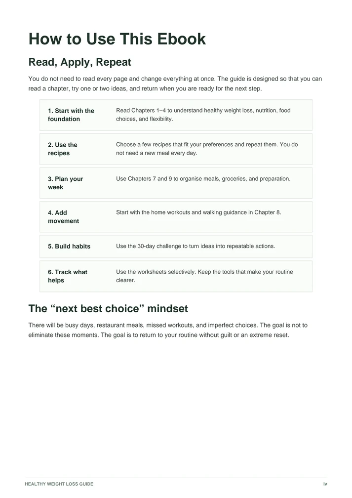 Healthy Weight Loss Guide - eBook